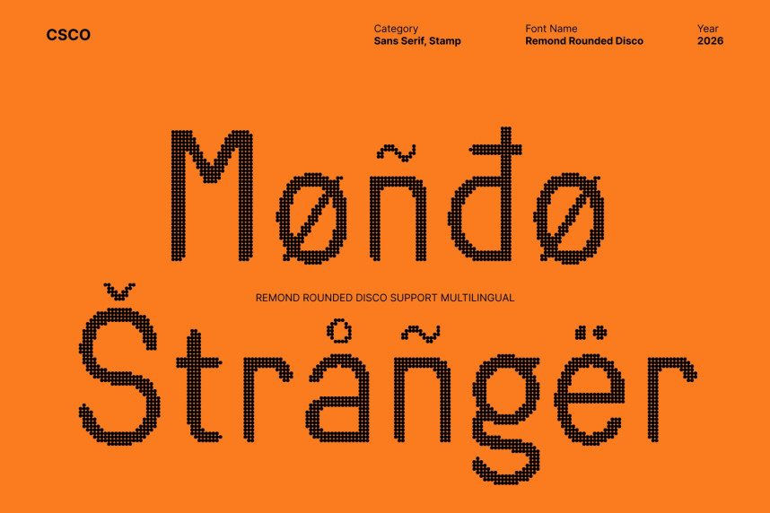Remond Rounded Disco Font preview image 4