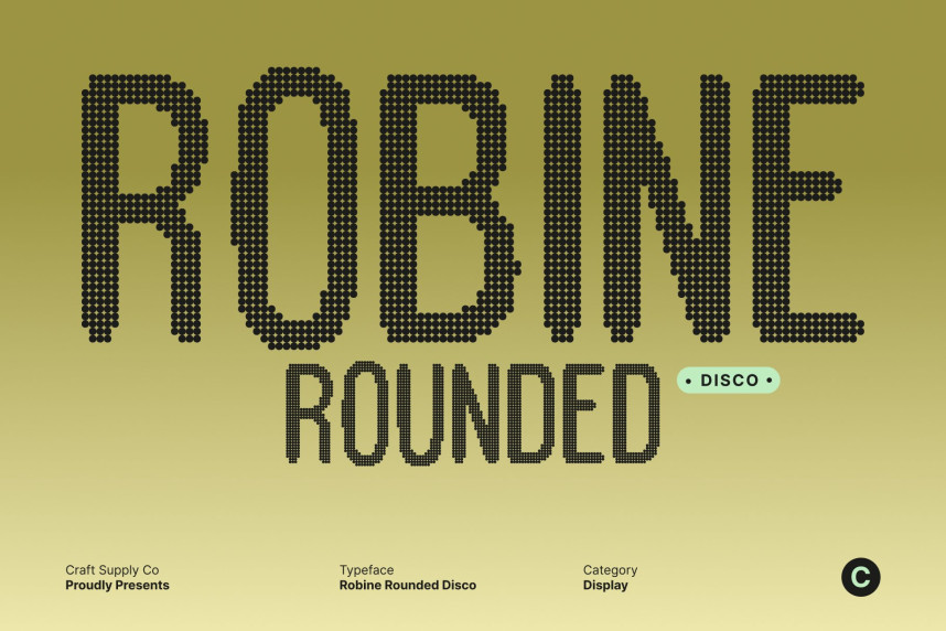 Robine Rounded Disco Font