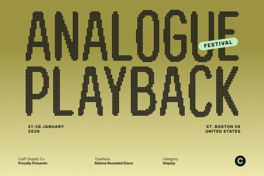 Robine Rounded Disco Font preview image 2