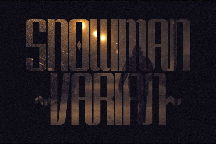Snowman Sans Serif Font preview image 2