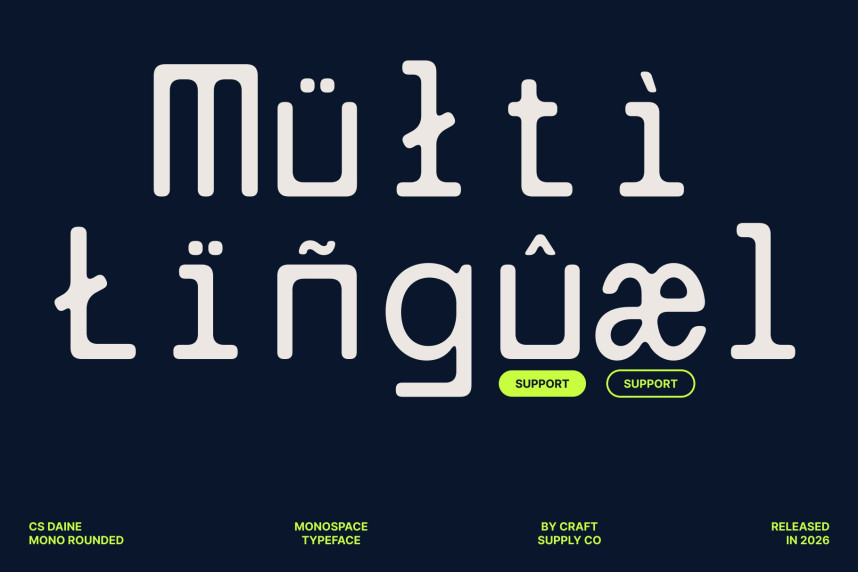 CS Daine Mono Rounded Font preview image 4
