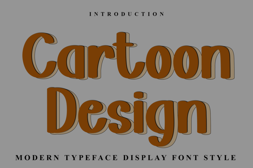 Cartoon Design Playful Font