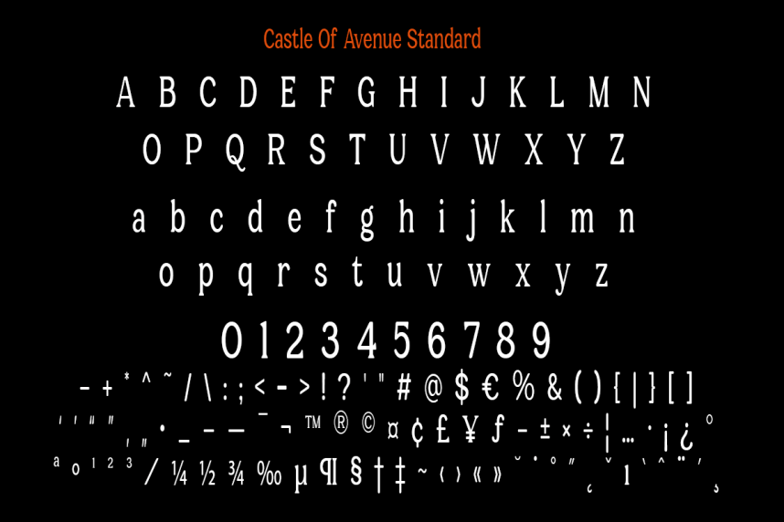 Castle of Avenue Font preview image 4