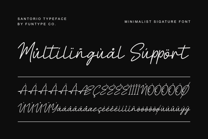 Santorio – Minimalist Signature Font preview image 4