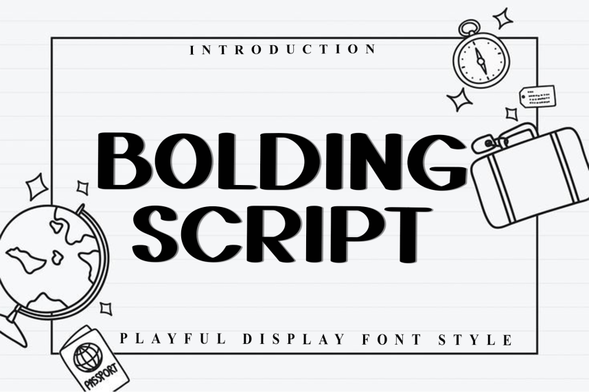 Bolding Script Font