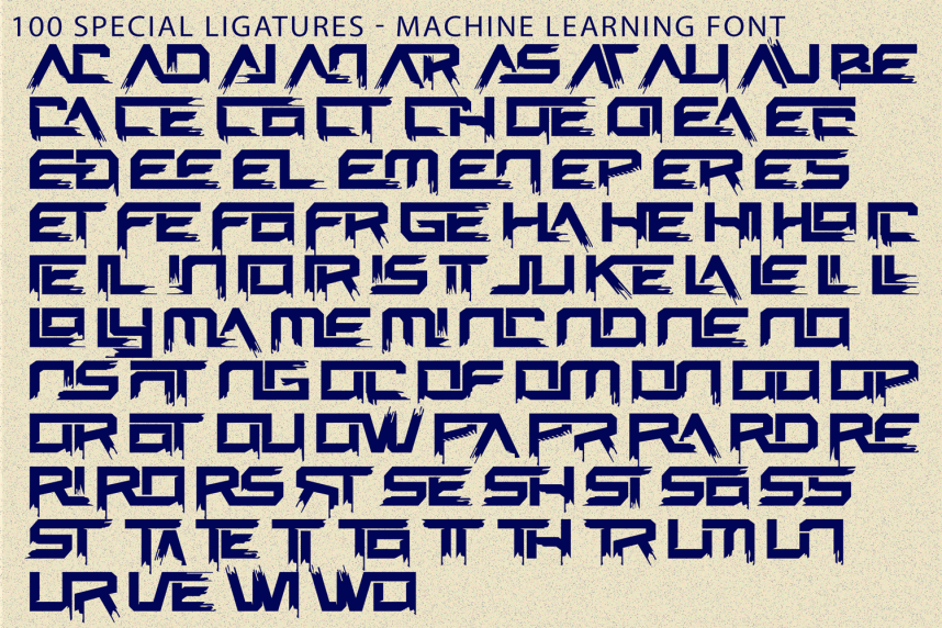 Machine Learning – Display Font preview image 5