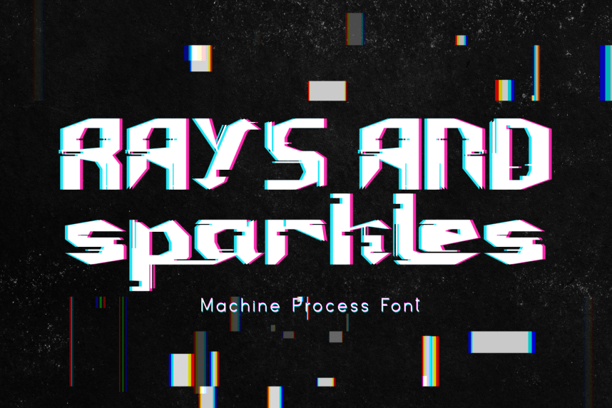 Machine Process – Glitch Font preview image 2