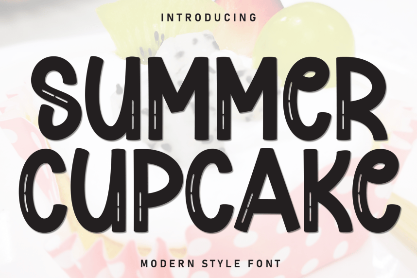 Summer Cupcake Playful Font