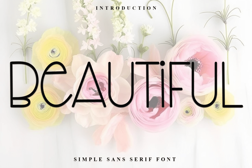 Beautiful - Simple Creative Font