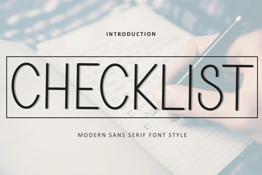 Checklist Playful Font