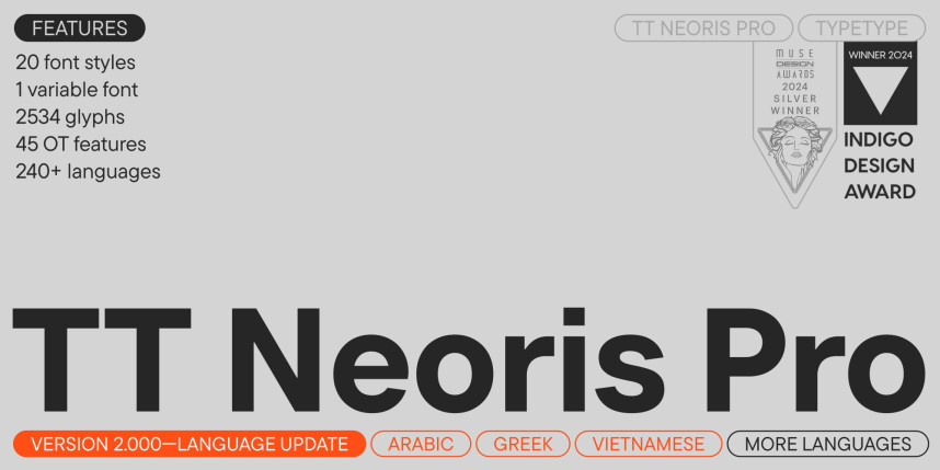 TT Neoris Pro Font Family - Befonts