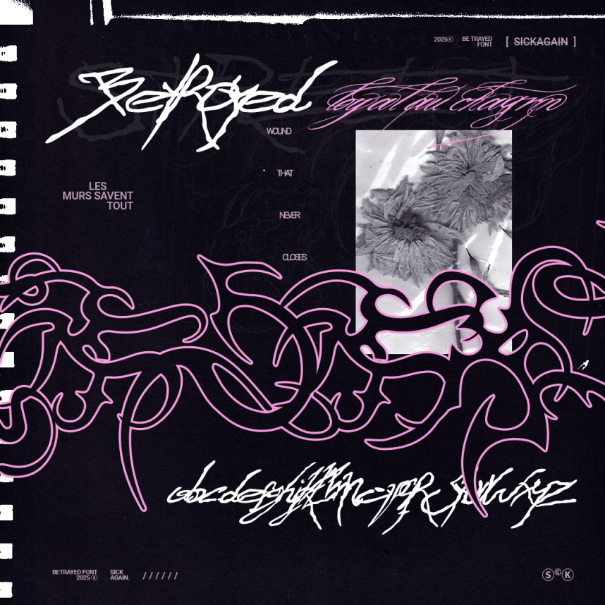 Betrayed – Sick Again Font preview image 1