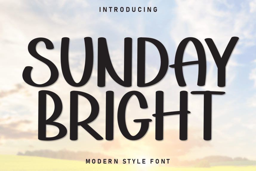 Sunday Bright - Cartoon Style Font