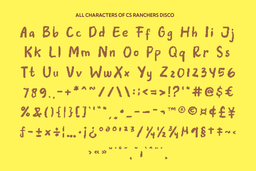 CS Ranchers Disco Font preview image 5