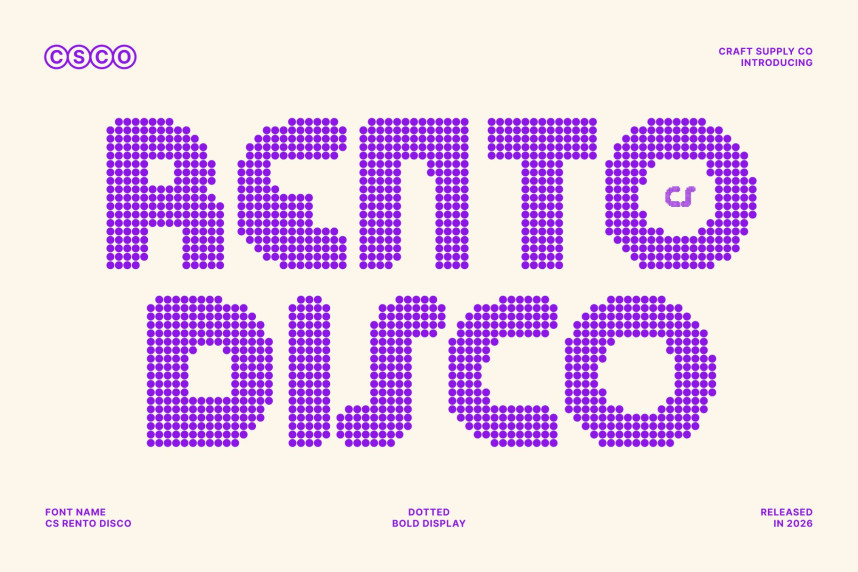 CS Rento Disco Font