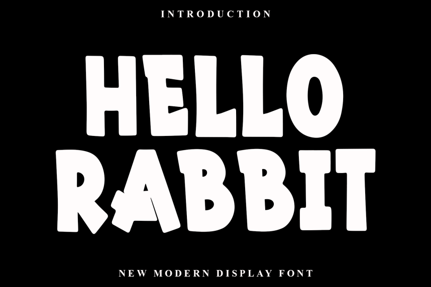 Hello Rabbit Display Font