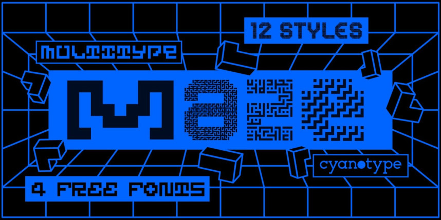 MultiType Maze Font