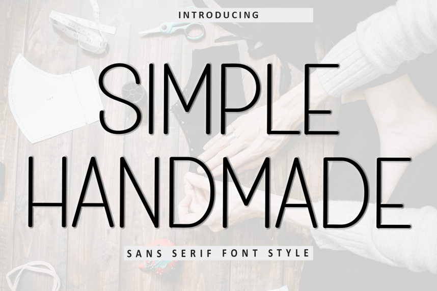 Simple Handmade - Sans Serif Font
