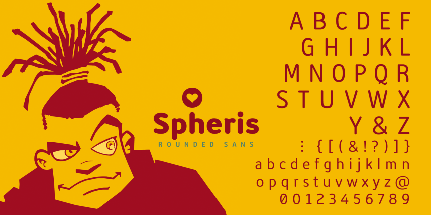 Spheris Round Font preview image 5