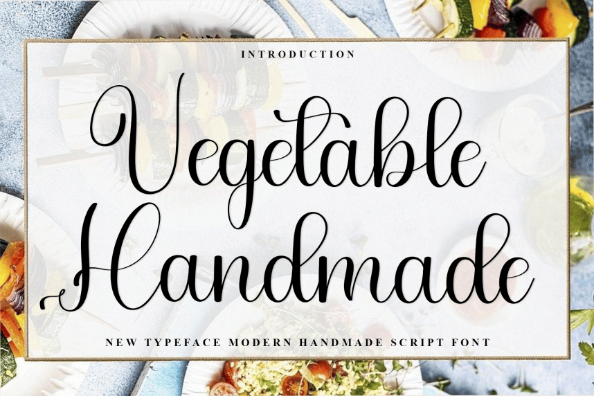 Vegetable Handmade – Elegant Handwritten Font