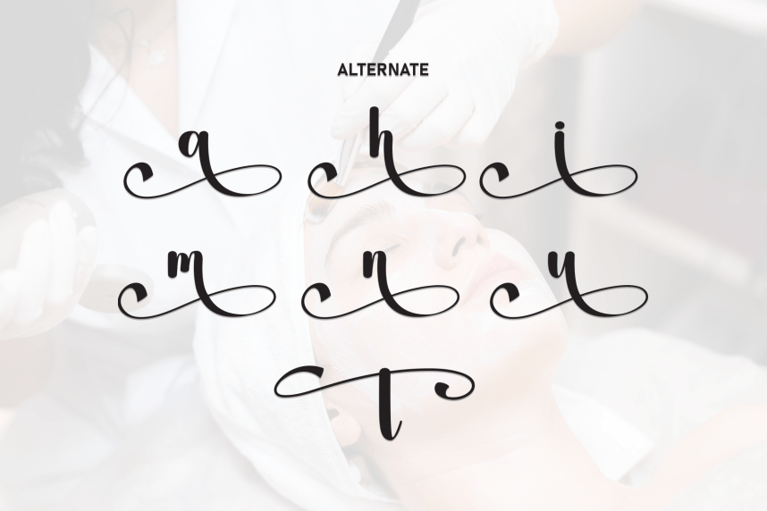 Beautica Calligraphy Font preview image 5