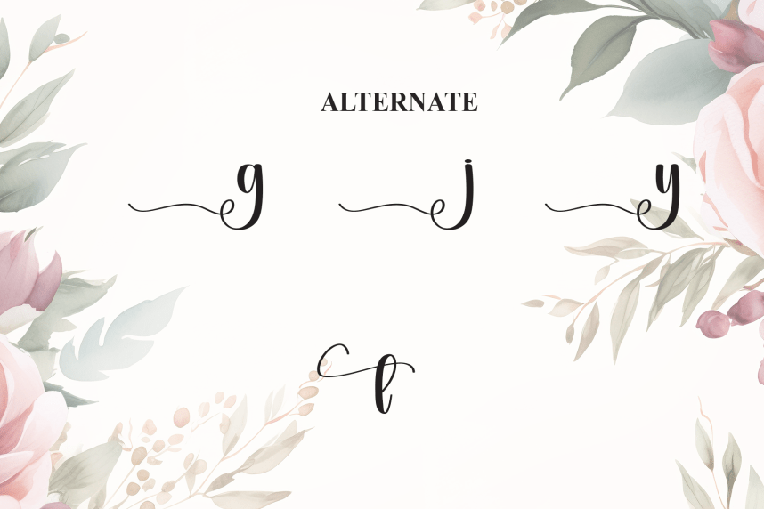 Wedding Creative Calligraphy Font preview image 5