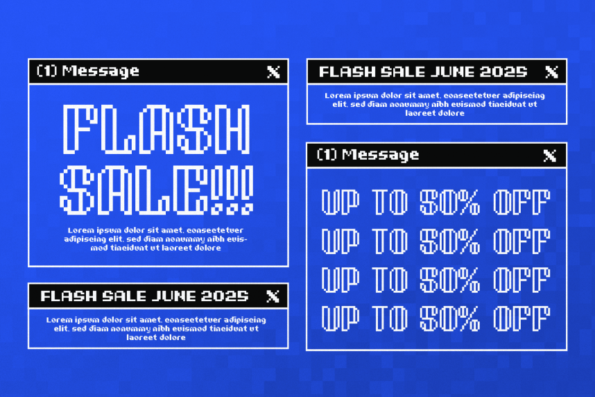 Bitmap Loft | Pixelated Font preview image 3