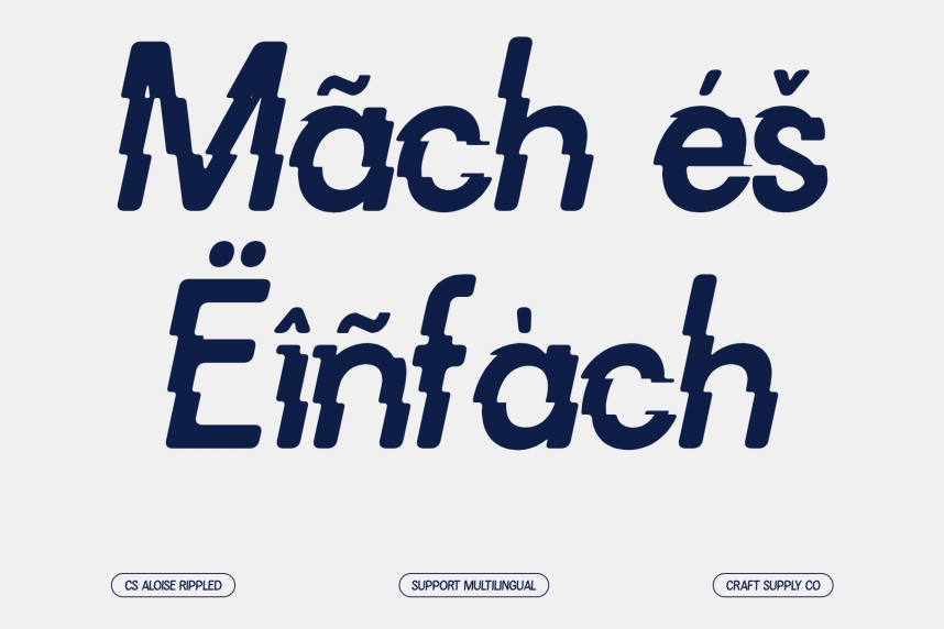 CS Aloise Rippled Font preview image 4