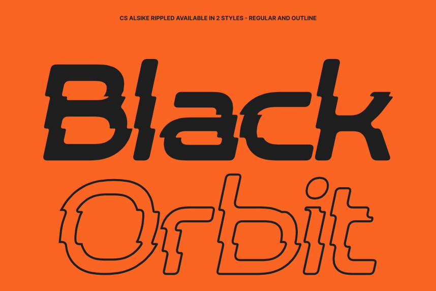 CS Alsike Rippled Font preview image 2