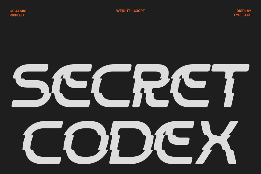 CS Alsike Rippled Font preview image 3