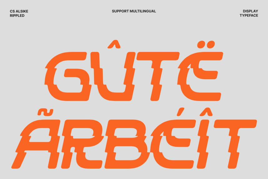 CS Alsike Rippled Font preview image 4