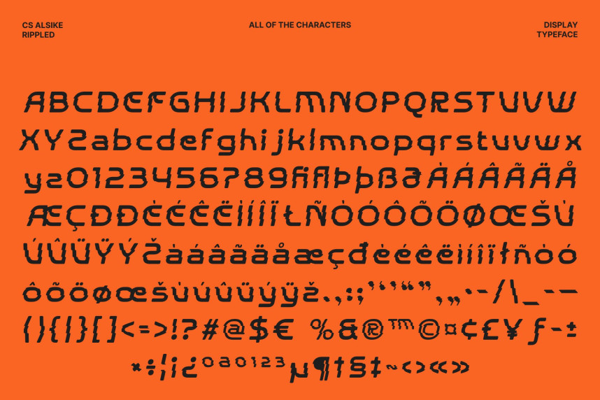 CS Alsike Rippled Font preview image 5