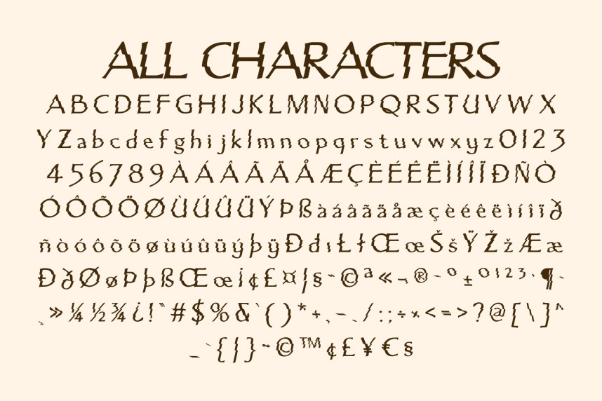 CS Briscoe Rippled Font preview image 5