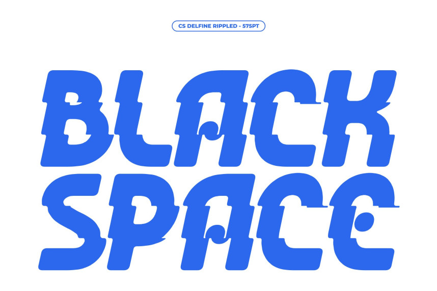 CS Delfine Rippled Font preview image 2