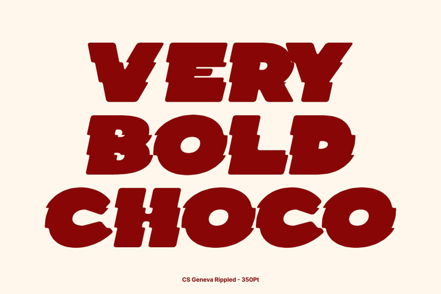 CS Geneva Rippled Font preview image 2