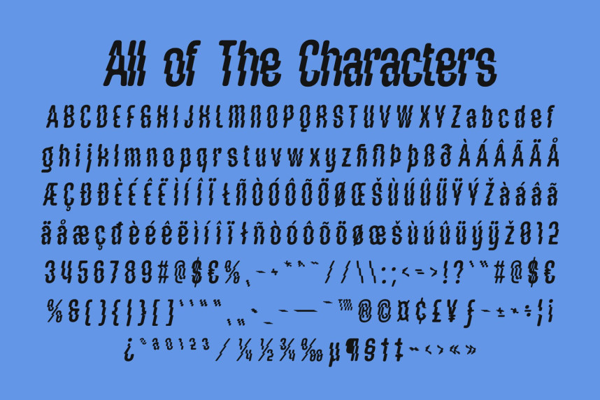 CS Geraint Rippled Font preview image 5