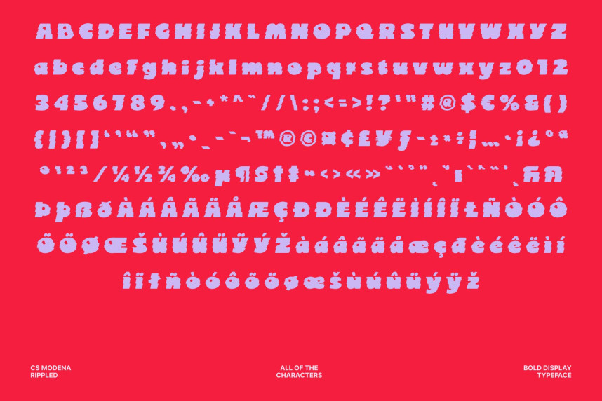 CS Modena Rippled Font preview image 5
