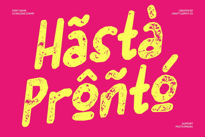 CS Racons Stamp Font preview image 4