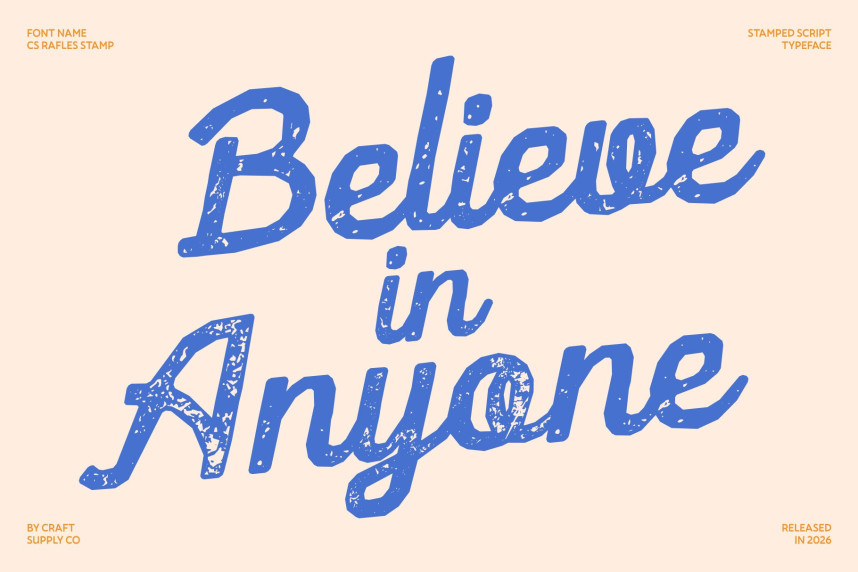 CS Rafles Stamp Font preview image 2