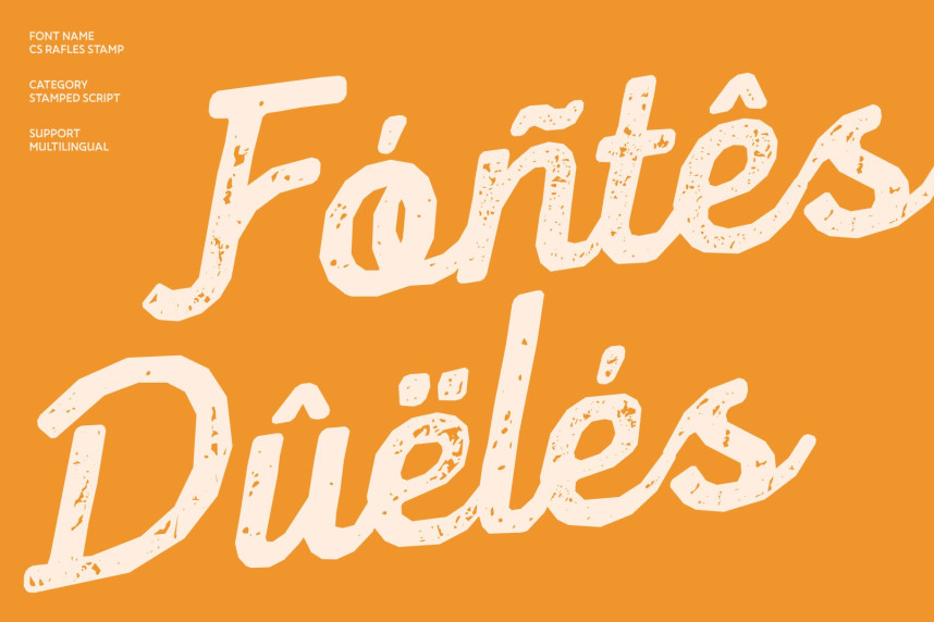 CS Rafles Stamp Font preview image 4