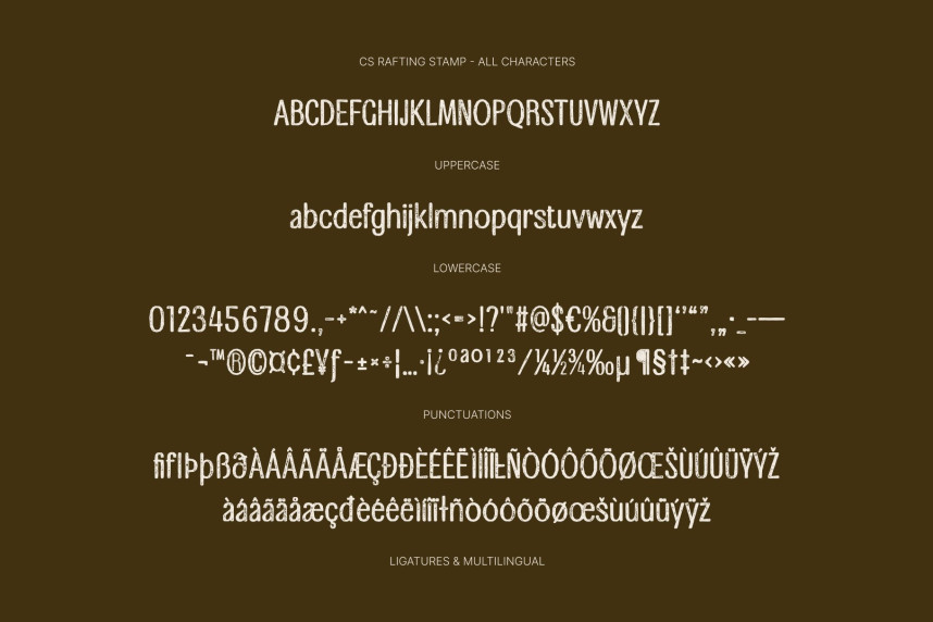 CS Rafting Stamp Font preview image 5
