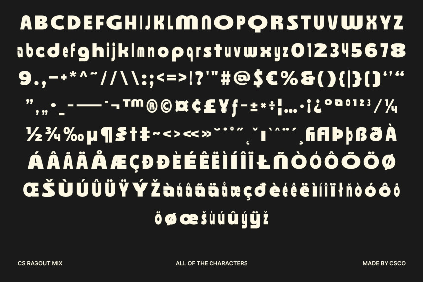 CS Ragout Mix Font preview image 5
