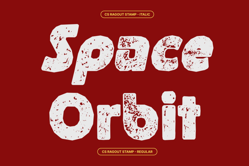 CS Ragout Stamp Font preview image 3