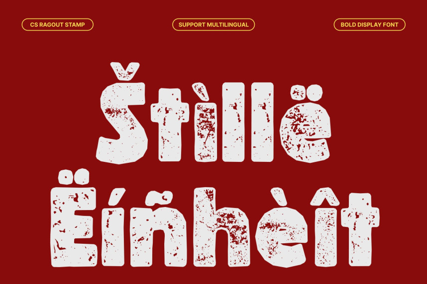 CS Ragout Stamp Font preview image 4