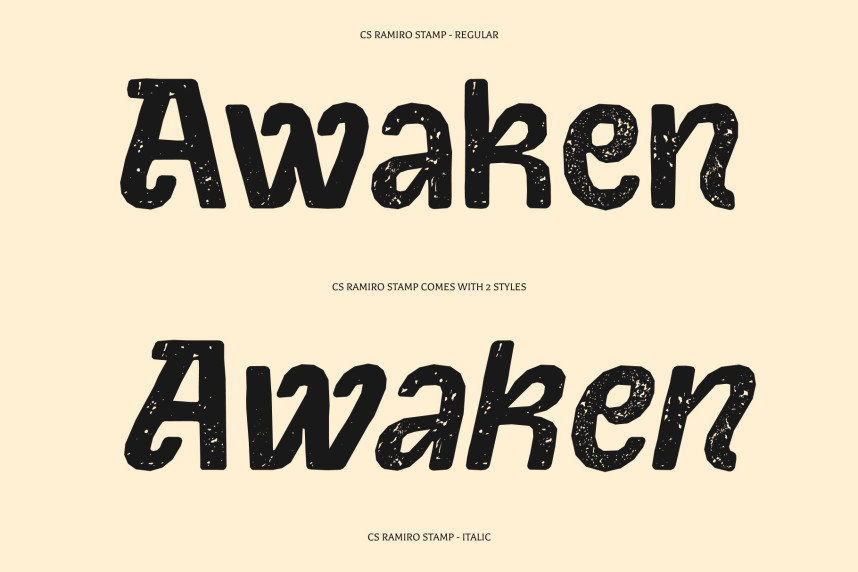 CS Ramiro Stamp Font preview image 3