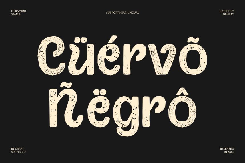 CS Ramiro Stamp Font preview image 4