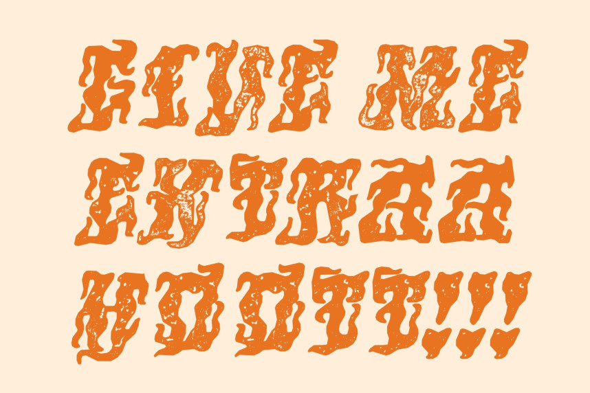 CS Rampage Stamp Font preview image 2