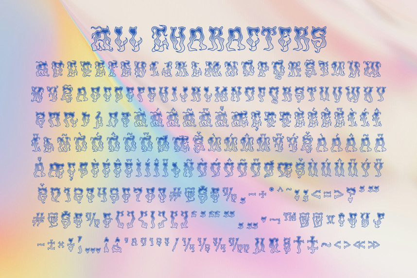 CS Rampage Stippled Font preview image 5