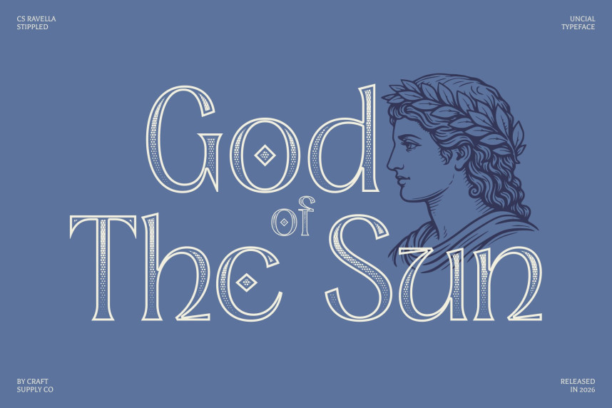 CS Ravella Stippled Font preview image 2
