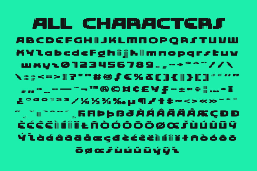 CS Rento Refracted Font preview image 5